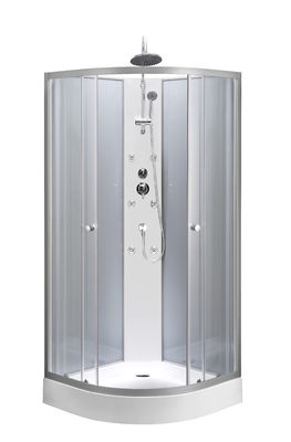ตู้อาบน้ำฝักบัว Quadrant กระจกนิรภัยใสพร้อมถาด ABS ขนาด 15.5 ซม