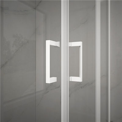 กระจกนิรภัยสแควร์ 6 มม. 900x900x2000 มม. ห้องอาบน้ำโค้งเข้ามุมตู้อาบน้ำฝักบัวและอ่างอาบน้ำ