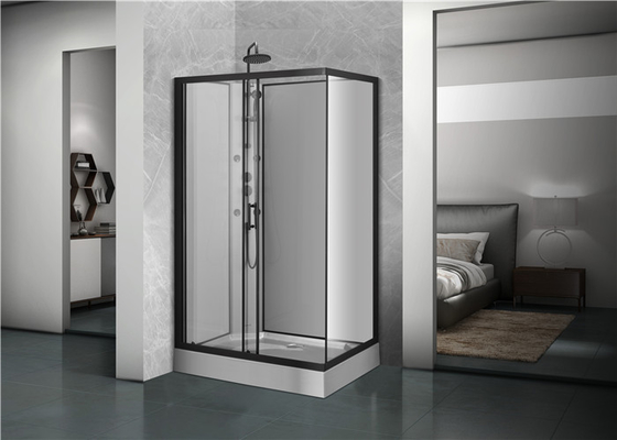 ตู้อาบน้ำฝักบัวทรงเหลี่ยม สีดำ ถาด ABS อะคริลิค สีดำ ทาสี 1200*80*225cm