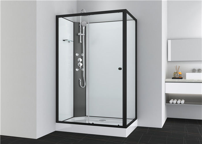ตู้อาบน้ำฝักบัว , ฝักบัว Quadrant 1100 X 800 X 2250 mm อลูมิเนียมสีดำ