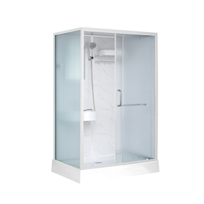 ตู้อาบน้ำ ถาด ABS อะครีลิคสีขาว 1100*800*2150มม. อลูมิเนียมสีขาว