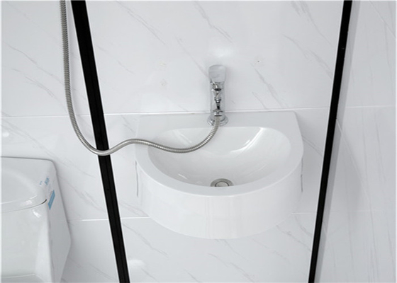 ตู้อาบน้ำ ถาด ABS อะครีลิคสีขาว 1600*1200*2150 มม. อลูมิเนียมสีดำ